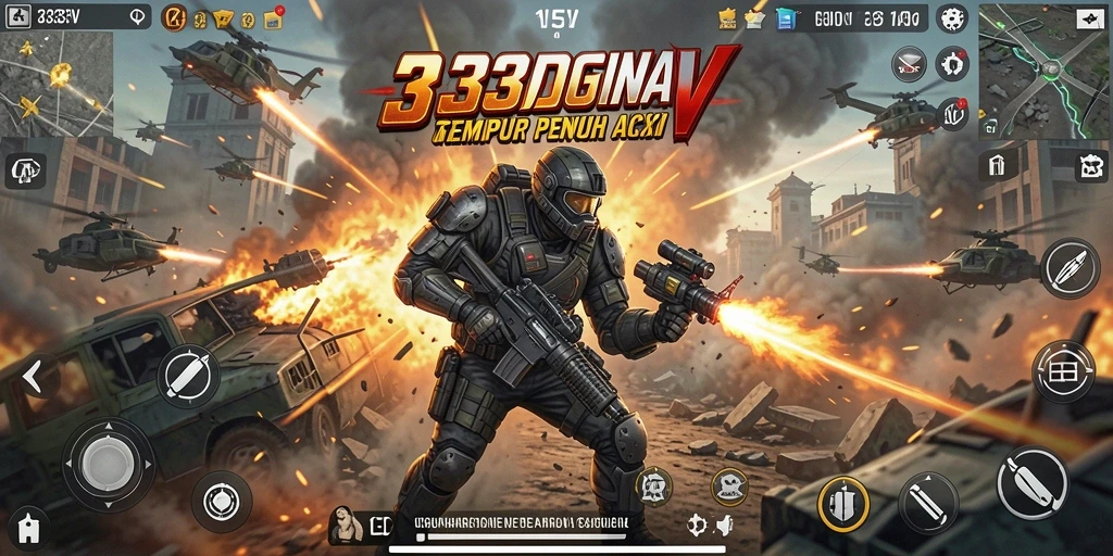 Tampilan gameplay 333V yang penuh aksi dan ketegangan.