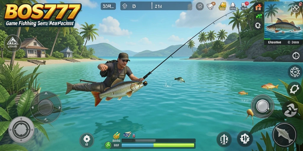 Gameplay menarik saat memancing di BOS777 dengan berbagai jenis ikan.