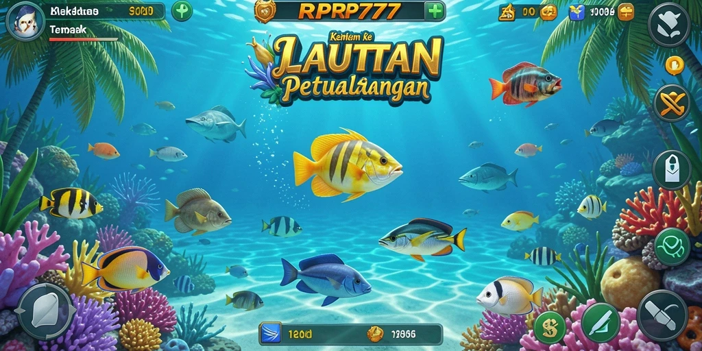 Tampilan screenshot RPRP777 menampilkan aksi seru Tembak Ikan.